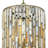 Gemma Six-Light Tall Drum Pendant w/ Crystal Rectangular Prisms
