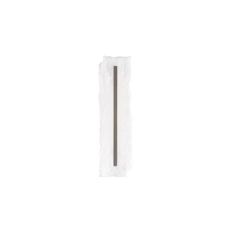 Taffeta Dimmable LED Wall Sconce With Spanish Alabaster Diffuser, 3000K Color Temperature, Antique Nickel
