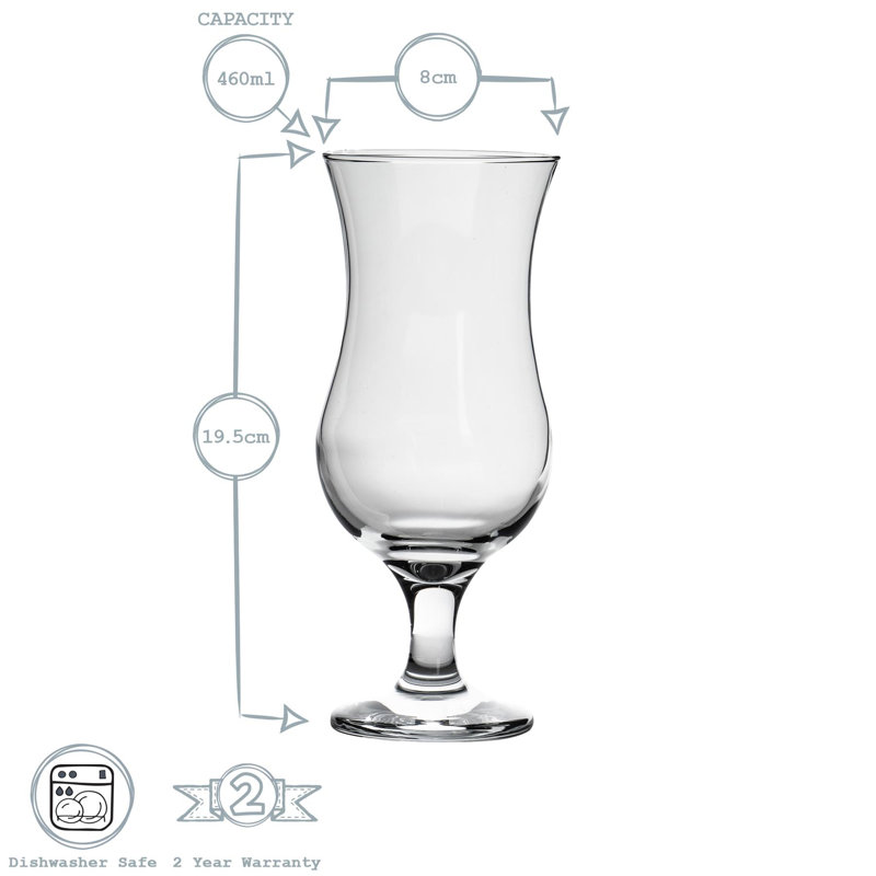 460ml Hurricane Glass, 24