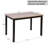 Modern Rustic Wood Dining Table And Chair Set-1814785652
