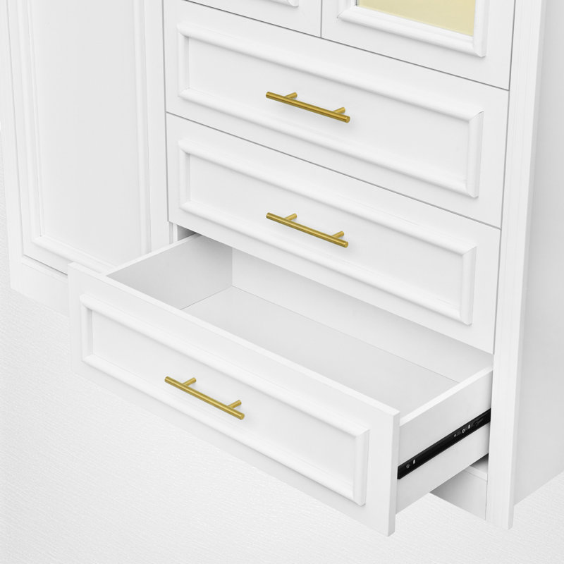 Armoire penderie à 3 portes avec tiroirs