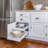 Slide-A-Shelf Made-To-Fit Slide-Out Shelf All White Finish - Full Extension Rails-98272085-98272126