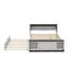 Lit plateforme double avec lit gigogne-427107573