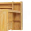 Lit de jour double en bois avec tablettes de rangement, lit multifonctionnel avec lit gigogne simple et bureau d'étude, naturel-2109762936-2109762937