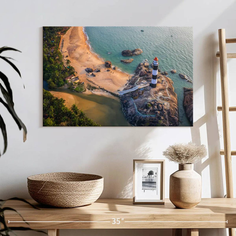 Kapu Beach Lighthouse, 16" H x 24" W