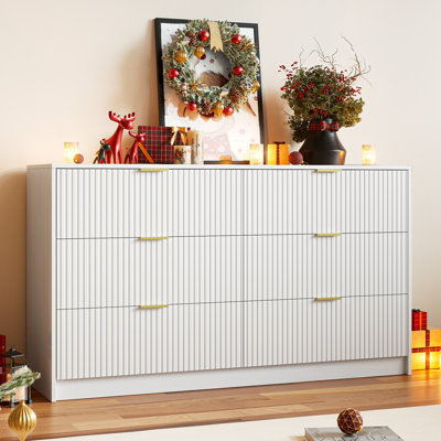 Commode 6 tiroirs, l 55,1 po