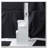 29.2" Small Space Vanity Table with LED Mirror, Power Station, Hair Dryer Bracket and Stool