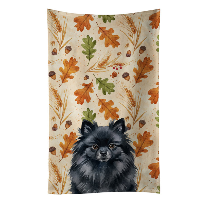 Torchon noir Héritage Poméranien, Black Pomeranian