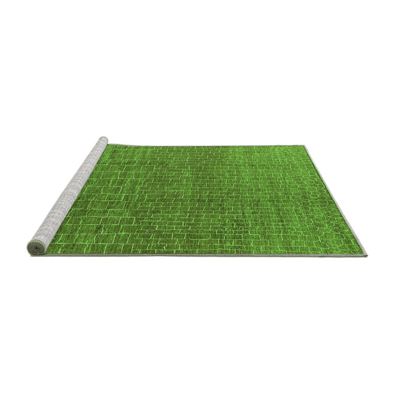 Harikishan Washable Geometric Indoor Rug, Round 8'