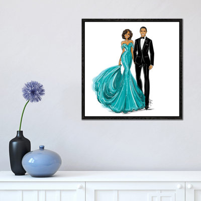Michelle And Barack Obama by Emma Kenny - Print on Canvas