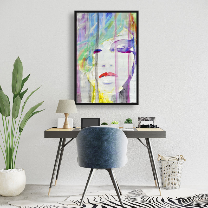 «Abstract Colorful Portrait» sur toile