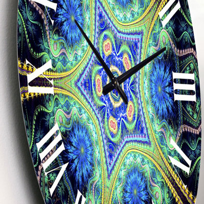 Fractale portail magique XIII - horloge murale moderne