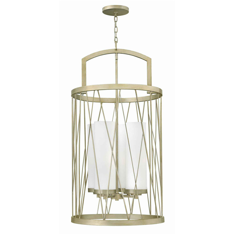 Talara 4 - Light Silver Lantern Pendant