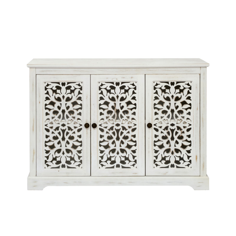Antique Sideboard Storage Cabinet, Vintage Accent Cabinet,Console Cabinet For Kitchen Dining Room Living Room Hallway