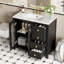 Meuble-lavabo de salle de bain avec deux portes à fermeture douce-791443556