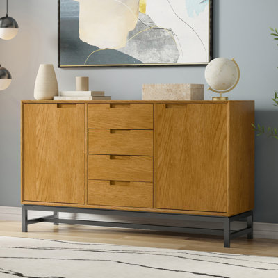 Buffet Banting Mid-Century avec tiroirs centraux