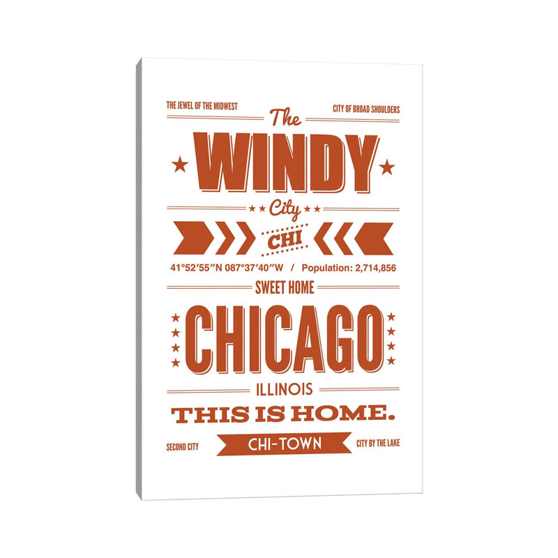 Chicago: This Is Home, H 60 po x l 40po x P 1,5 po