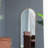 28X1x74" Celine Gold Arch Body Mirror