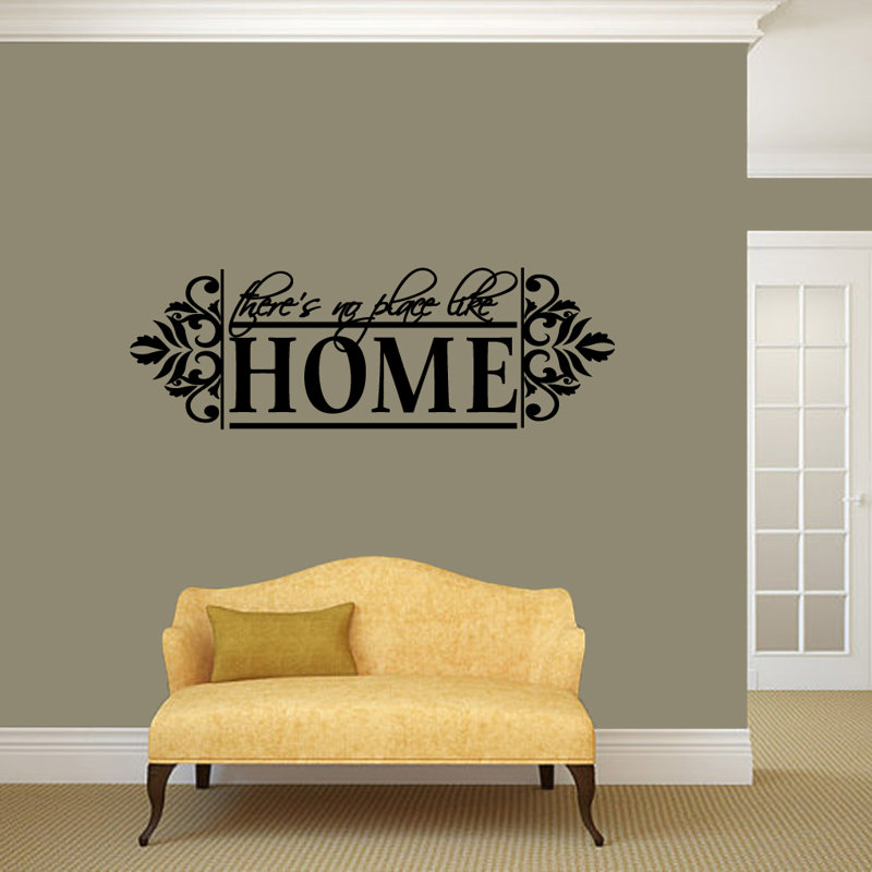 Text & Numbers Non-Wall Damaging Wall Decal, Black