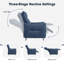 Fauteuil inclinable moderne en tissu avec dossier segmenté ergonomique