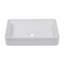 Lavabo vasque de salle de bain rectangulaire en céramique blanche 24 po x l 24 po x 24 po