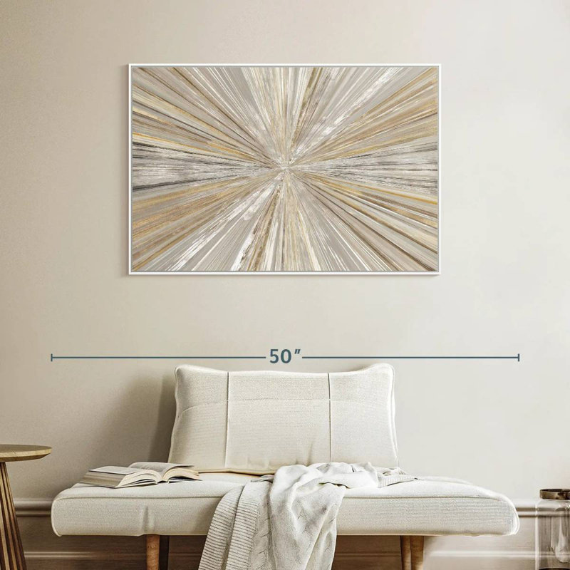 Lumière chatoyante, Cadre flottant blanc, 40 po x 27 po