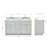 Abell 61'' Double Bathroom Vanity with Carrara Marble Top-70317155