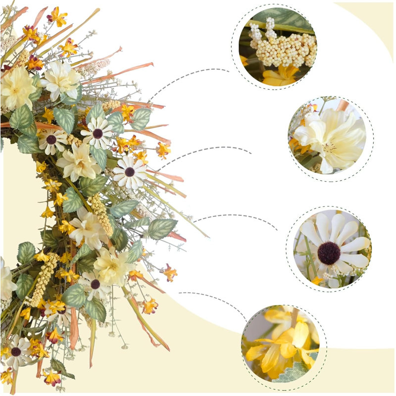 Couronne 22 po Daisy Spring Harvest