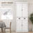 Traditional Kitchen Pantry Cabinet with Adjustable Shelves
