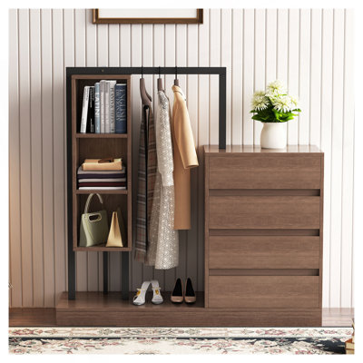 Armoire avec 4 tiroirs et 3 tablettes