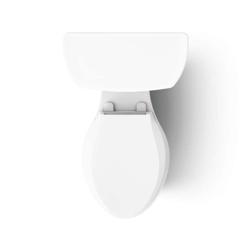 Highline™ 1.28 GPF Water Efficient Elongated Two-Piece Toilet (Seat Not Included), White, Left