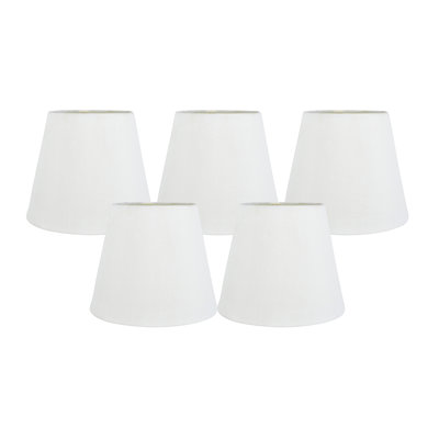 Faux Silk Taper Lamp Shade