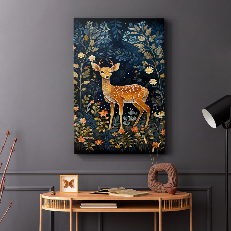 ANIMALS Series CDLxxviii - Toile tendue avec châssis Premium - Prêt à être accroché, H 36 po x l 24 po
