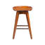 Tabouret de comptoir pivotant en bois massif Oz
