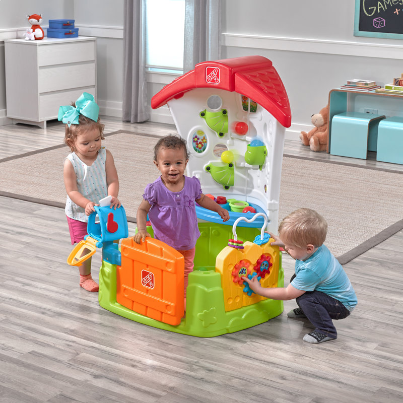Step2 Multicolor Toddler Corner Plastic Playhouse with Accessories