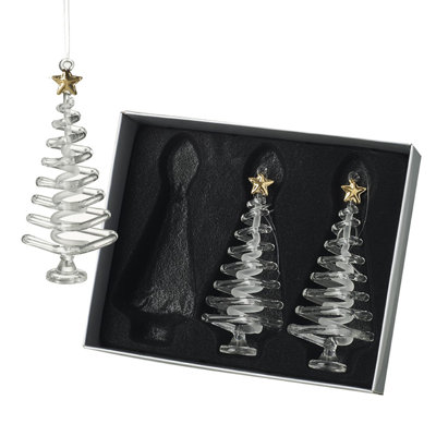 17cm Glass Holiday Shaped Ornament