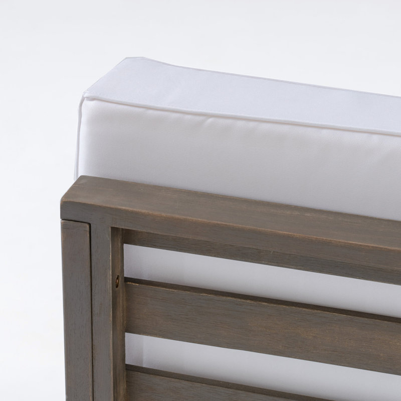 Wood Armless Seat, White Hue, 28.74 In. Depth X 30.93 Width 26.04 Height, 29.44 Lb Balcony Chair, Tall Wide Deep,