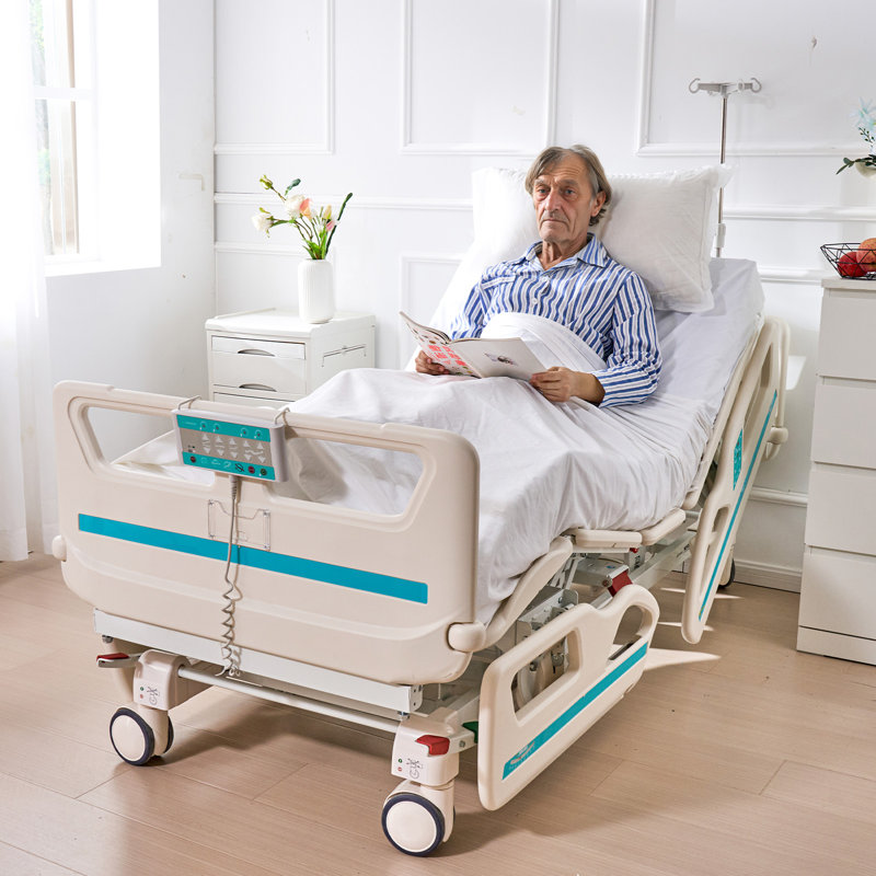 Full Electric Adjustable Hospital Bed with Cardiac Position