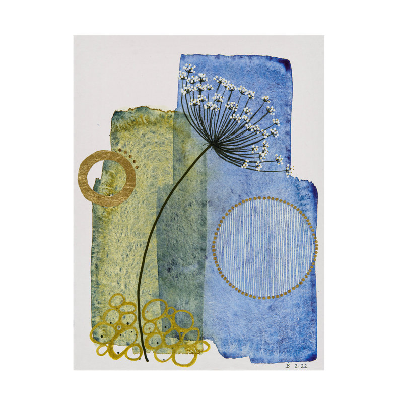 Jocelyn Benford Blue Green Summer Canvas Art, 47" H x 35"W