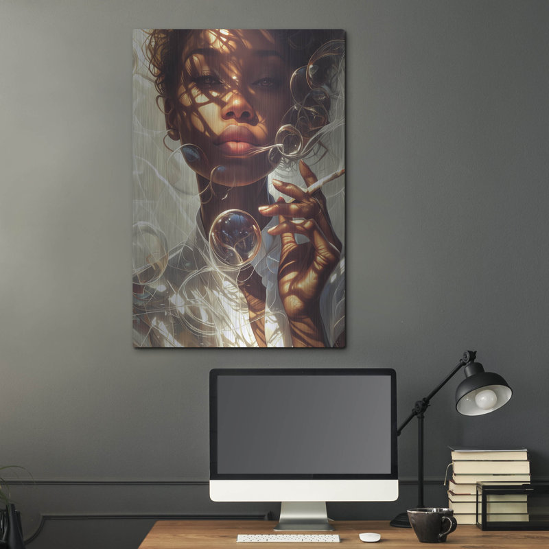 Art mural en métal «Sublime» par r3darch0n, H 36 po x l 24 po