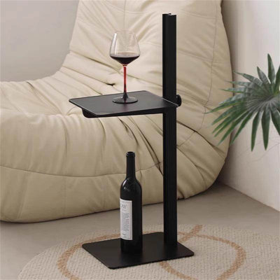 Table de bout relevable Sofa Table d'appoint moderne et élégante pour canapé, table basse à hauteur réglable, convient à différents styles.