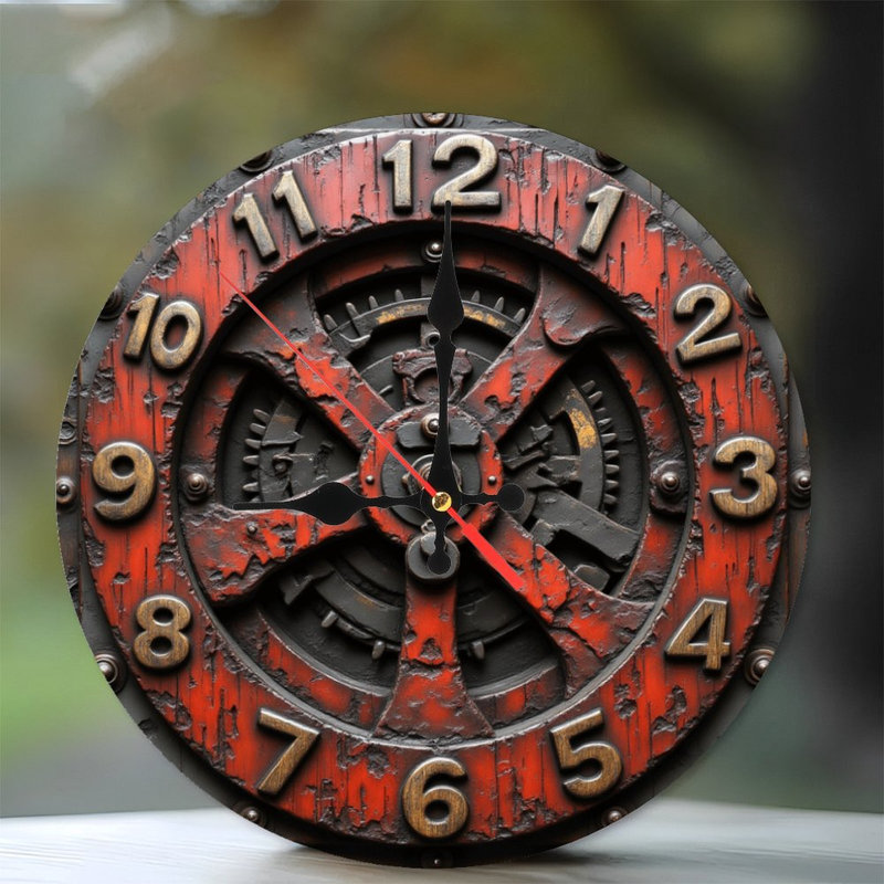 Horloge industrielle rétro