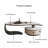 Leaf shaped shaped rock table-104470987-104470988