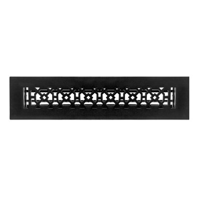 Évent de chaleur de 2 po x 14 po (au total 3-3 / 4 po x 15-3 / 4 po) (persienne métallique en acier amovible) | Thermolaqué