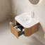 Lavabo en verre transparent 24 po-252059890