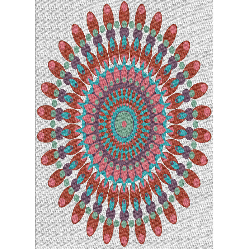 Tapis de la surface de briques en laine touffeté à la main Gordan