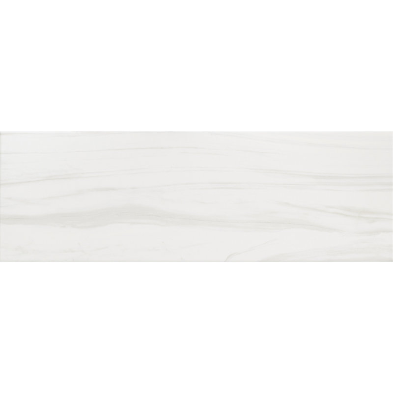 Castle Series 13" x 39" Ceramic Wall Tile, Pearl