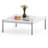 Brothir 39.4'' Wood Top Square Coffee Table with Stainless Steel Base 3 Min to Assemble-1763176886