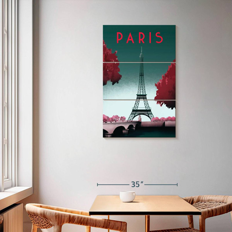 Masam Visit Paris I, 57" H x 36" W