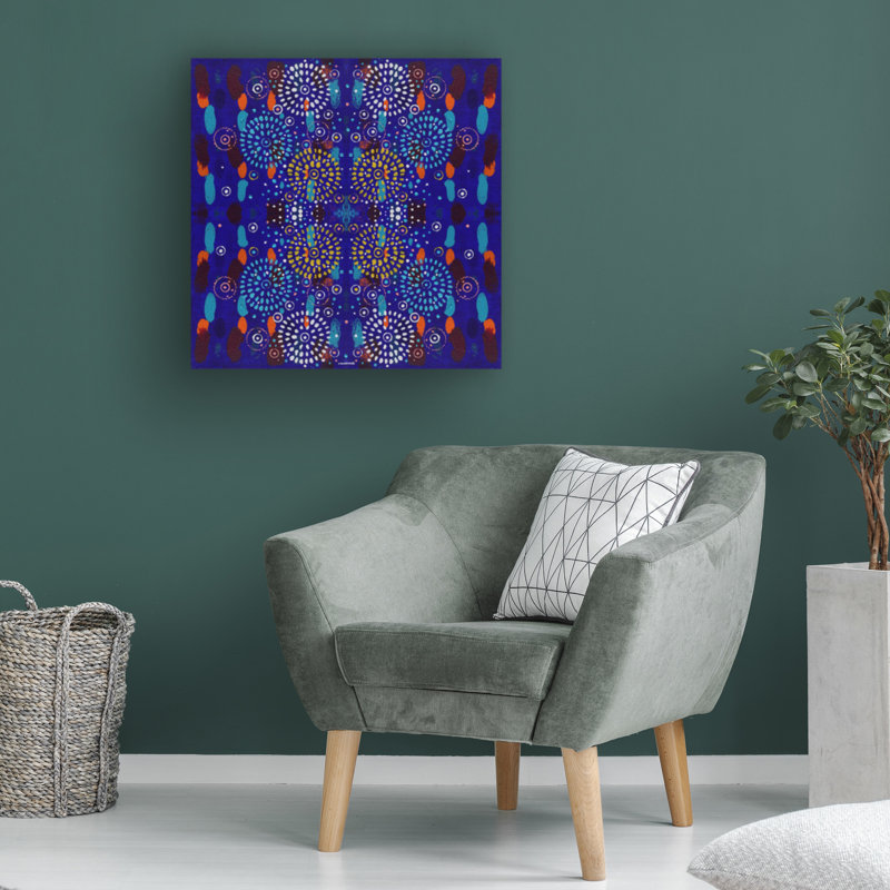 Œuvre d'art sur toile, Hooshang Khorasani, H 18 po x l 18 po